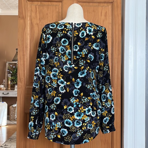 Yumi Kim Silk Floral Long Sleeve Blouse Size XS - Picture 2 of 6